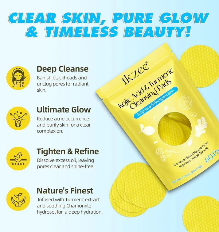 Turmeric Kojic Acid Cleansing Pads